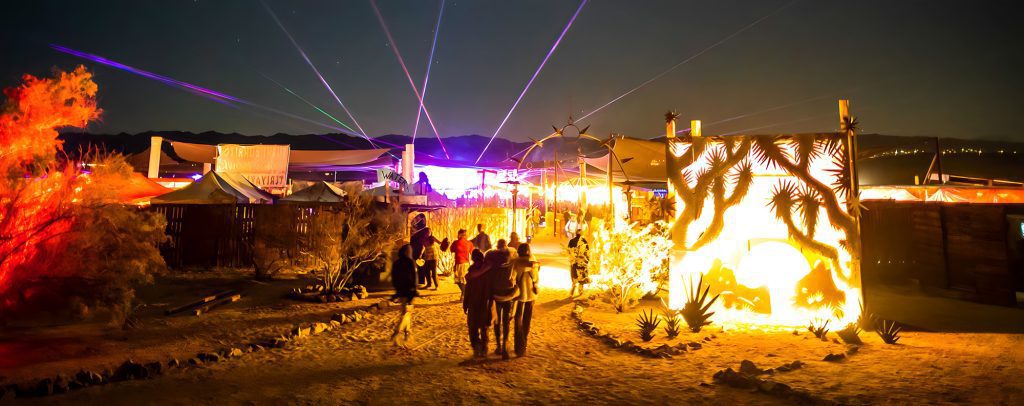 Joshua Tree Music Festival at Night